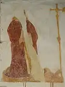 Peinture murale du mur nord du chœur.