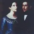 Giuseppe Patania, Portrait de Mariano Leonardi Gambino et de sa femme, XIXe&nbsp;siècle.