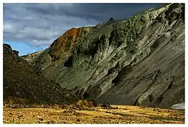 Une des gorges près de Landmannalaugar.