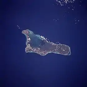 Image satellite de Grand Cayman.