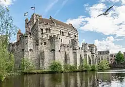 Le château des comtes de Flandre (Gravensteen).