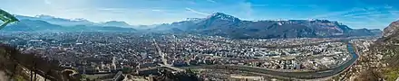 Grenoble, vue panoramique depuis la Bastille