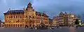 Panorama de la Grand-Place le soir