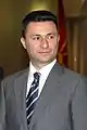 Nikola Gruevski, président du parti entre 2002 et 2017 et président du gouvernement de 2006 à 2016.
