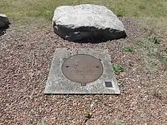 La tête de puits matérialisée Saint-René no&nbsp;2.