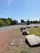 Le puits Saint-René no&nbsp;2 dans son environnement.