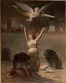 Le Martyre de sainte Blandine (1863, huile sur toile, 291&nbsp;×&nbsp;250&nbsp;cm, Église Saint-Saturnin d'Argelès-Gazost).