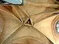 Voûte de la 2e&nbsp;travée (l'ouest est en haut).