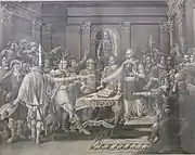 Jean Guiton à l'Hôtel de Ville de La Rochelle, jurant de défendre la ville jusqu'à la mort.