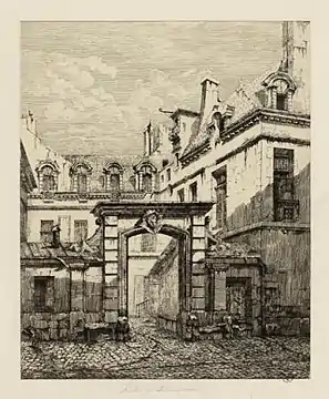 Hôtel Lesdiguières vers 1866
