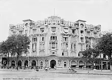 Façade de l'hôtel Majestic de Saïgon (vers 1925).
