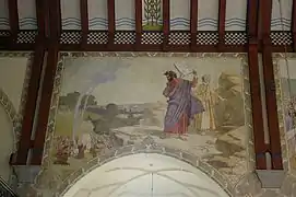 Peinture murale dans la Hörnefors kyrka&nbsp;(sv)