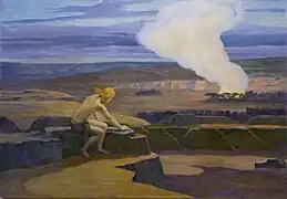 Le buisson ardent, vers 1895-1900