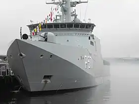 illustration de HDMS Ejnar Mikkelsen (P571)