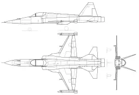 vue en plan de l’avion