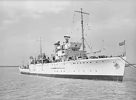 illustration de HMS Franklin (J84)