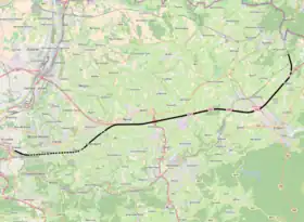 Voir la carte de la ligne.