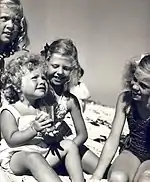 Birgitte, Christina, Désirée et Margaretha en 1945.