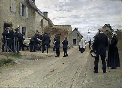Enterrement dans un village de la Manche (1911), musée des Beaux-Arts de Rouen.
