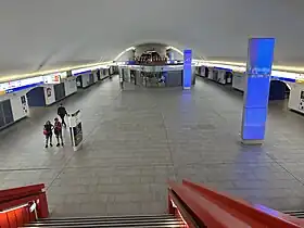 Le hall de la gare après rénovation, en juin 2023.