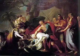 Hamilton, Achille se lamentant sur le corps de Patrocle, 1760-1763, National Gallery of Scotland