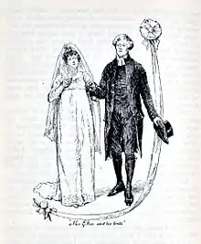 Un pasteur et son épouse, le jour de leurs noces