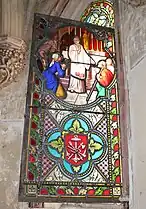 Vitrail de la chapelle Sainte-Philomène.