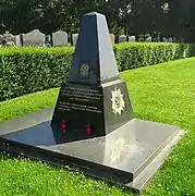 Le monument aux soldats russes inaugurée 9 mai 2021 par association "Mémoire Russe" et l'ambassade de la Russie.