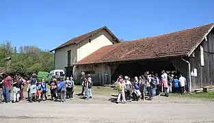 Visite scolaire à la scierie.