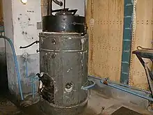 Chauffage de l'abri du Heidenbuckel (secteur fortifié de Haguenau).