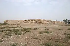 Tell d'Heraqla près de Raqqa en octobre 2009.