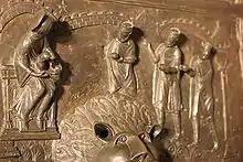 Détail du battant à droite