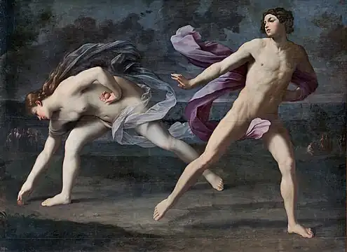 Version madrilène avant la restauration de 2023, avec les ajouts du XVIIe&nbsp;siècle posthumes à Guido Reni, qui seront ensuite couverts par le nouveau cadre