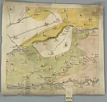 La région de Vianen au XVIe&nbsp;siècle.