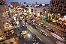 Hollywood Boulevard, pris depuis le théâtre Dolby.