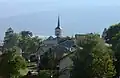 Vue du village et de l'église Saint-Romain