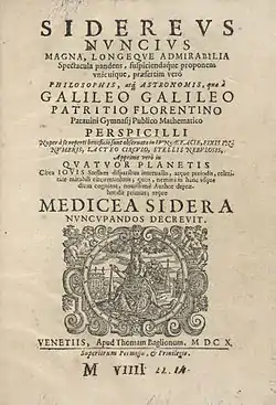 Image illustrative de l’article Sidereus nuncius