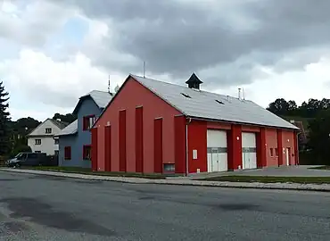 Caserne de pompiers.