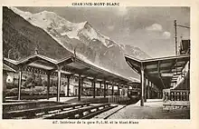 La gare, avant la Première Guerre mondiale.