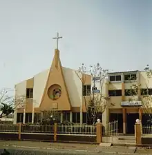 L'église protestante de Praia.