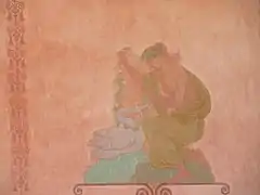 Zeus / Jupiter en cygne, et Léda (Léda et le Cygne).