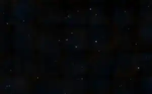 Image DSS centrée sur Gamma Aquarii