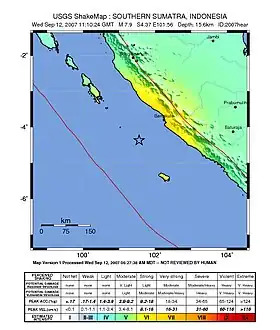 Image illustrative de l’article Séisme de septembre 2007 en Indonésie