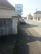 L'arrêt de bus L'Aile Bleue en 2014.