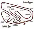 Tracé d'Interlagos en 1973, 7&nbsp;960&nbsp;mètres.