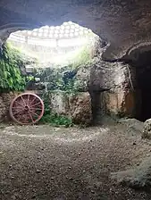 L'intérieur de l'hypogée.