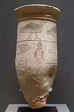Vase d'Ishtar, Larsa, Irak, AO 17000