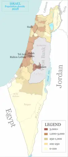 Les ma'abarot sont situées pour partie dans le Sud et le Néguev, régions frontalières de l'Égypte et de la Jordanie