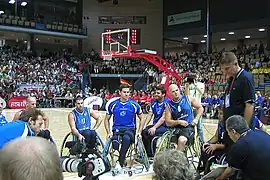 Lors de l'Euro de basket-ball en fauteuil roulant 2007&nbsp;(de)