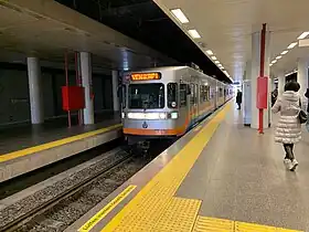 Une rame à quai en 2020 en direction de Yenikapı